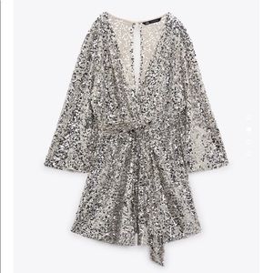 Zara Silver Sequence Romper